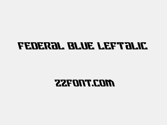 Federal Blue Leftalic