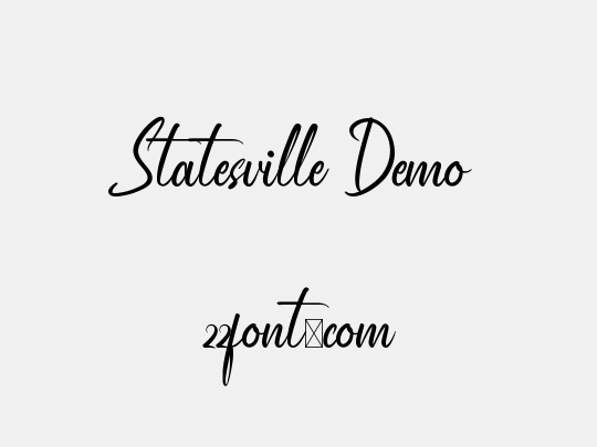 Statesville Demo