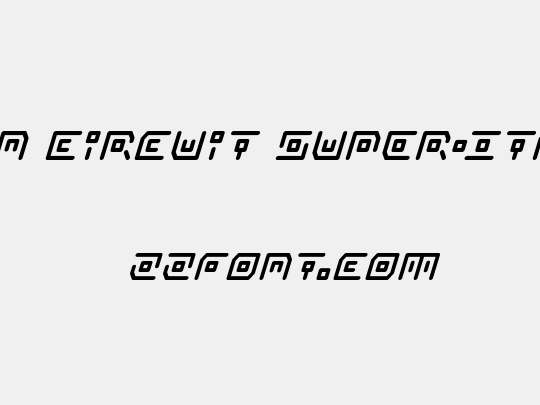 Neon Circuit Super-Italic