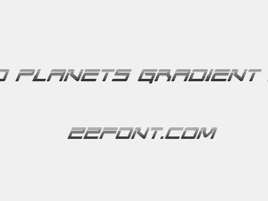 United Planets Gradient Italic