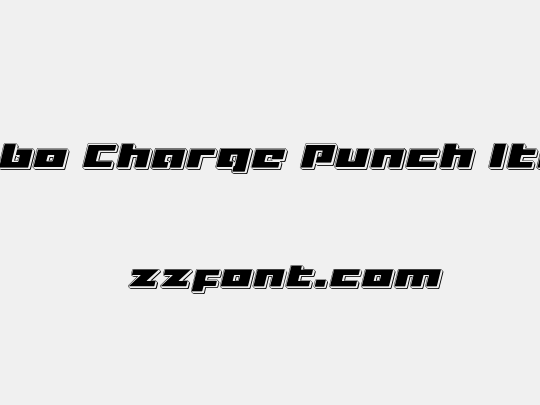 Turbo Charge Punch Italic