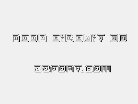 Neon Circuit 3D