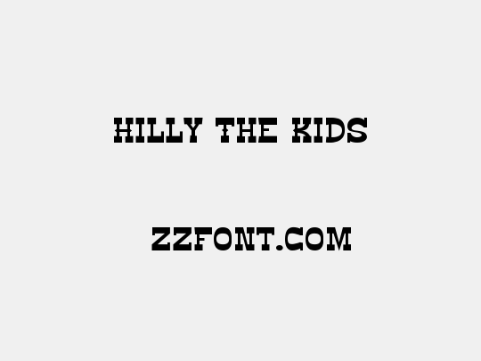 Hilly The Kids
