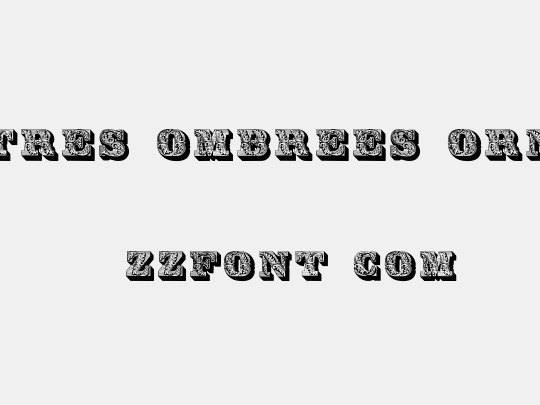 Lettres ombrees ornees