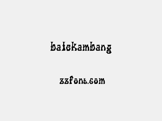 balekambang