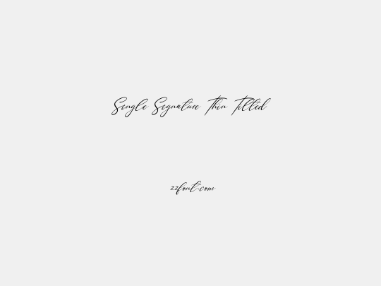 Single Signature Thin Tilted