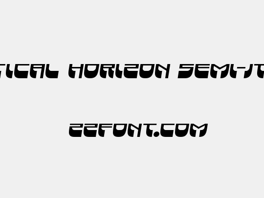 Vertical Horizon Semi-Italic