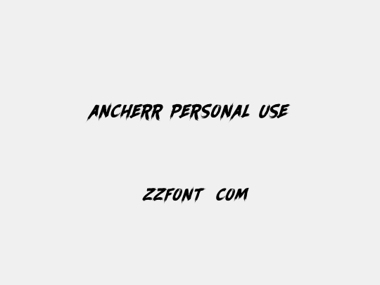 Ancherr Personal Use