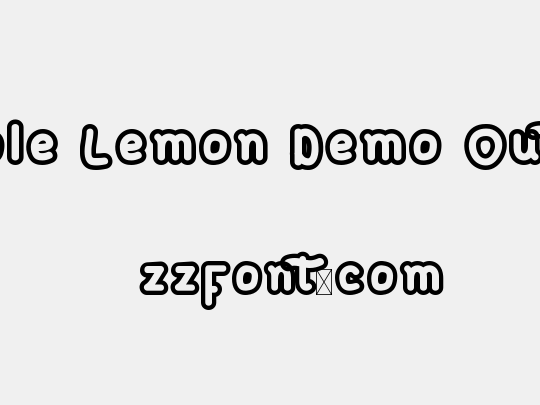 Bubble Lemon Demo Outline