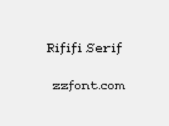 Rififi Serif