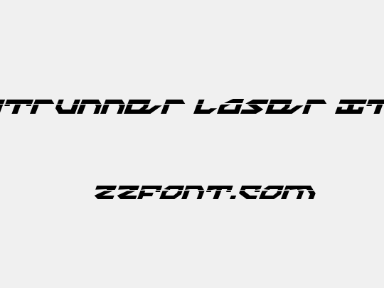 Nightrunner Laser Italic