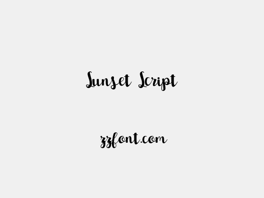 Sunset Script