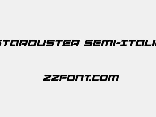 Starduster Semi-Italic