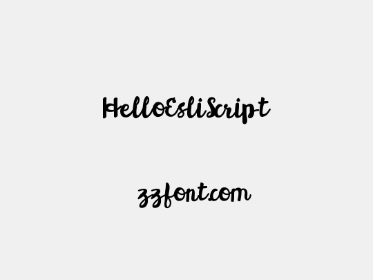 HelloEsliScript