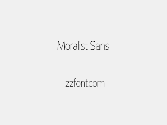 Moralist Sans