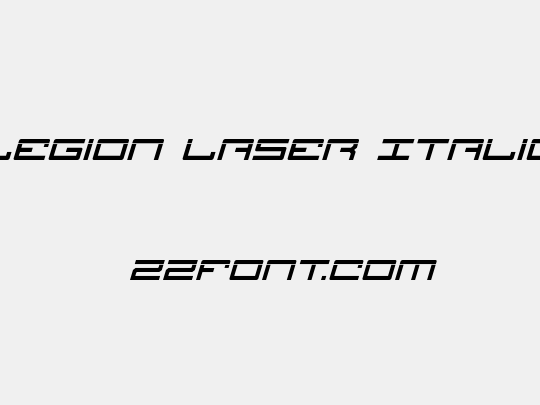 Legion Laser Italic