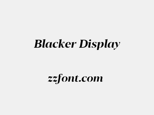 Blacker Display