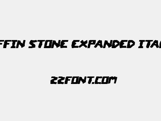 Coffin Stone Expanded Italic
