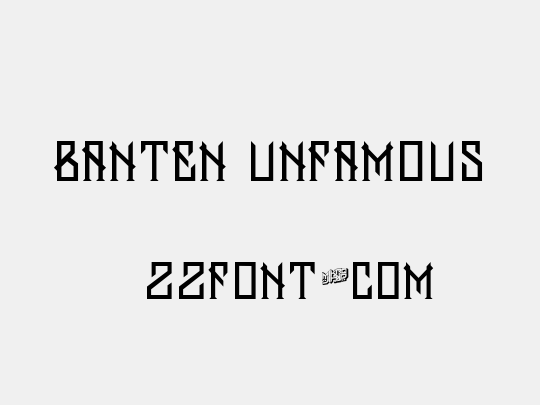 Banten Unfamous