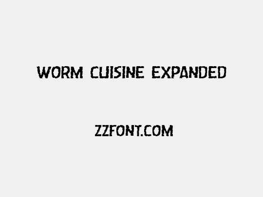 Worm Cuisine Expanded
