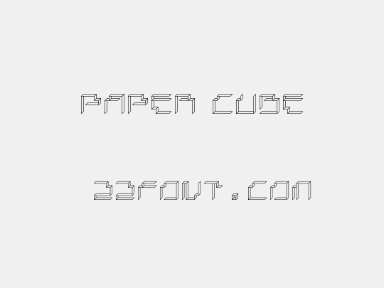 Paper Cube