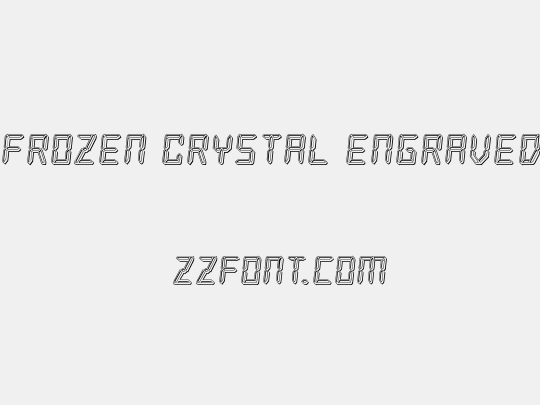 Frozen Crystal Engraved