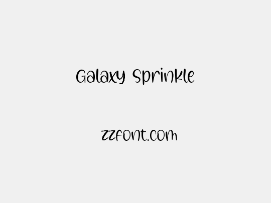 Galaxy Sprinkle