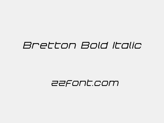Bretton Bold Italic