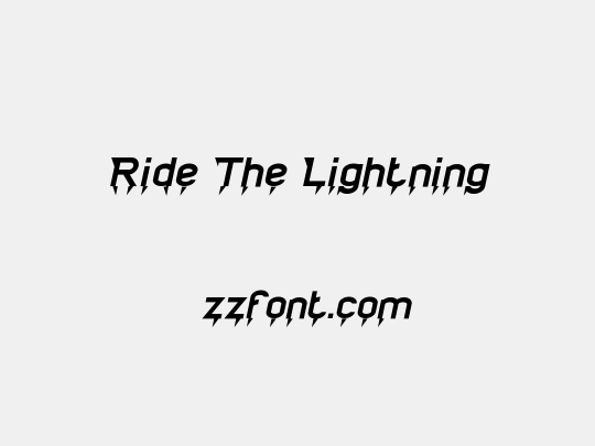 Ride The Lightning
