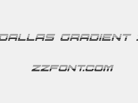 U.S.S. Dallas Gradient Italic