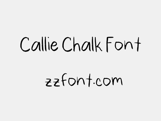Callie Chalk Font