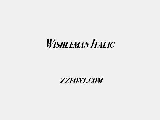 Wishleman Italic