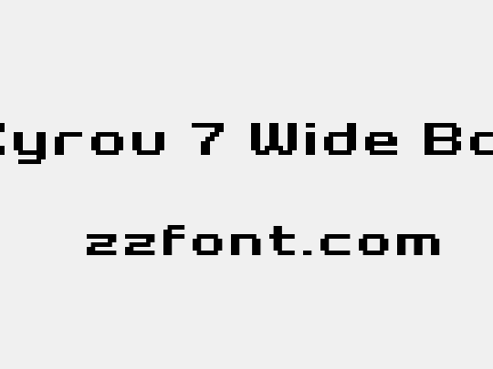 Grixel Kyrou 7 Wide Bold Xtnd