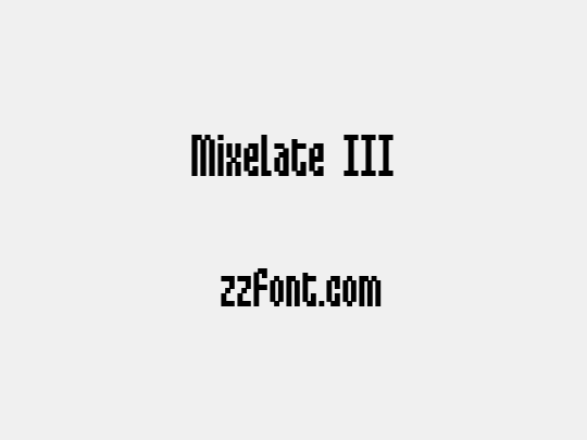 Mixelate III