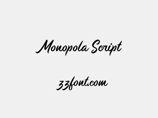 Monopola Script