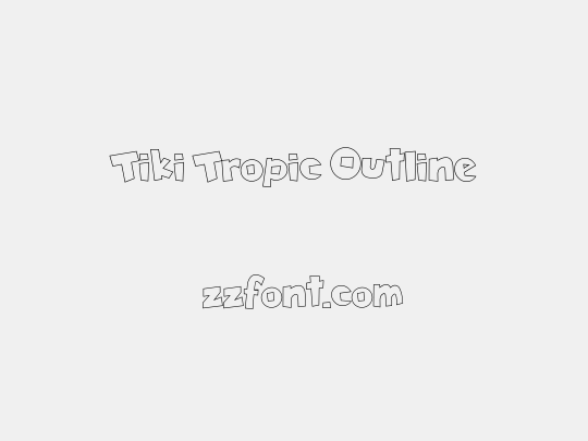Tiki Tropic Outline