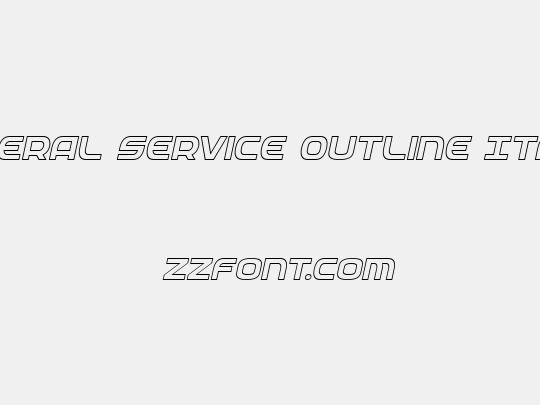 Federal Service Outline Italic