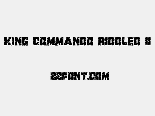 King Commando Riddled II