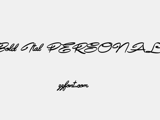 Avelana Bold Ital PERSONAL USE