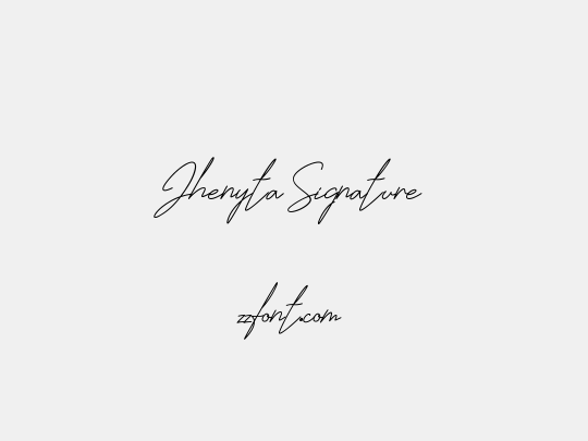 Jhenyta Signature