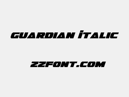 Guardian Italic