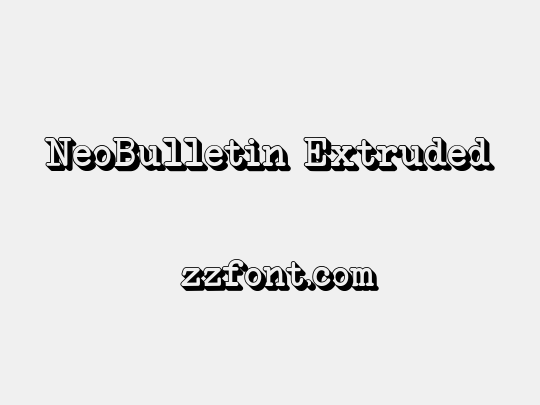 NeoBulletin Extruded