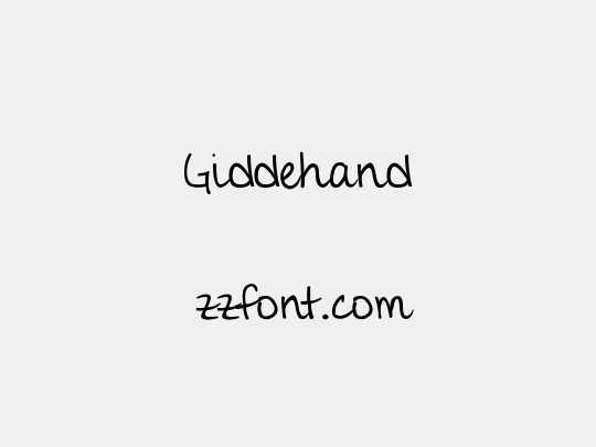 Giddehand