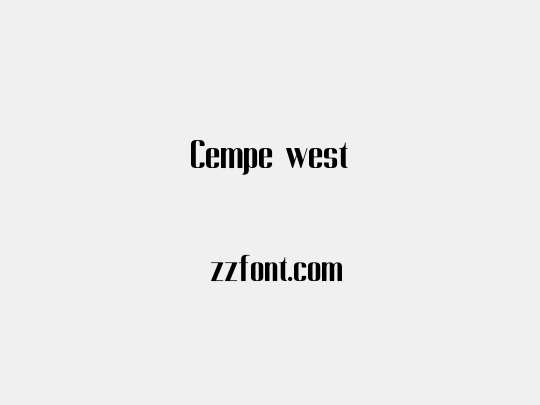 Cempe west