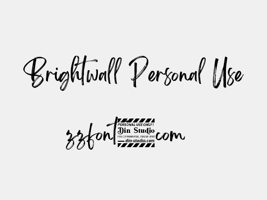 Brightwall Personal Use