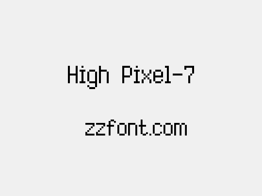 High Pixel-7