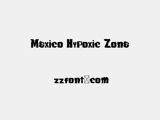 Mexico Hypoxic Zone