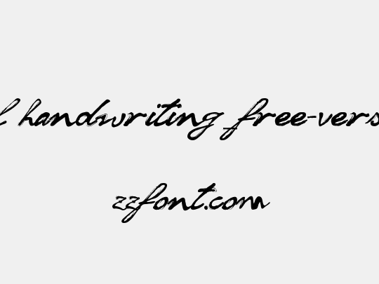soul handwriting_free-version