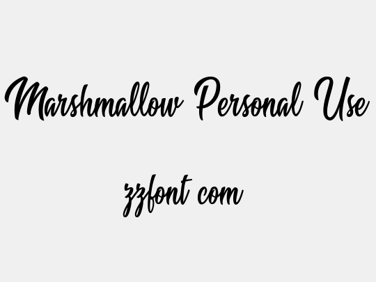 Marshmallow Personal Use