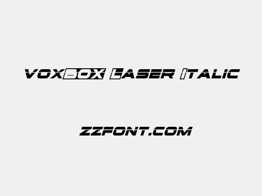 voxBOX Laser Italic